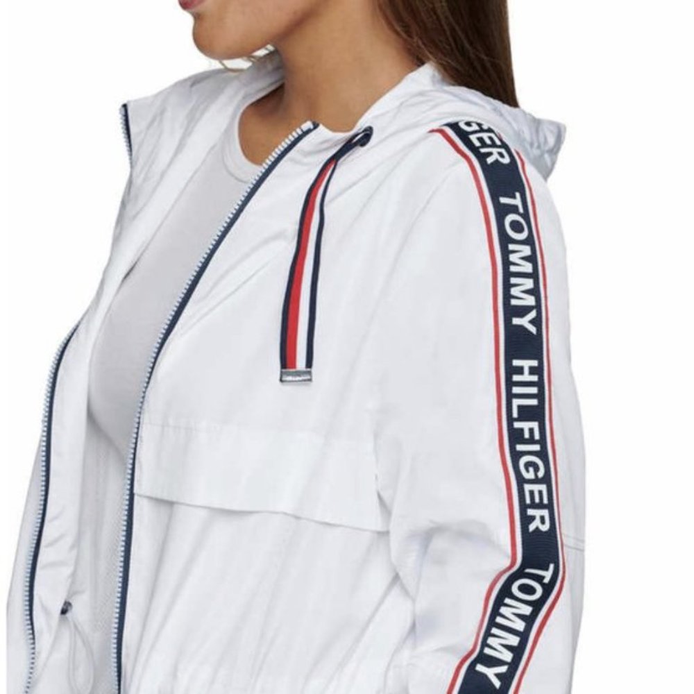 Tommy Hilfiger Ladies Windbreaker Rain Jacket Coat - Picture 3 of 14